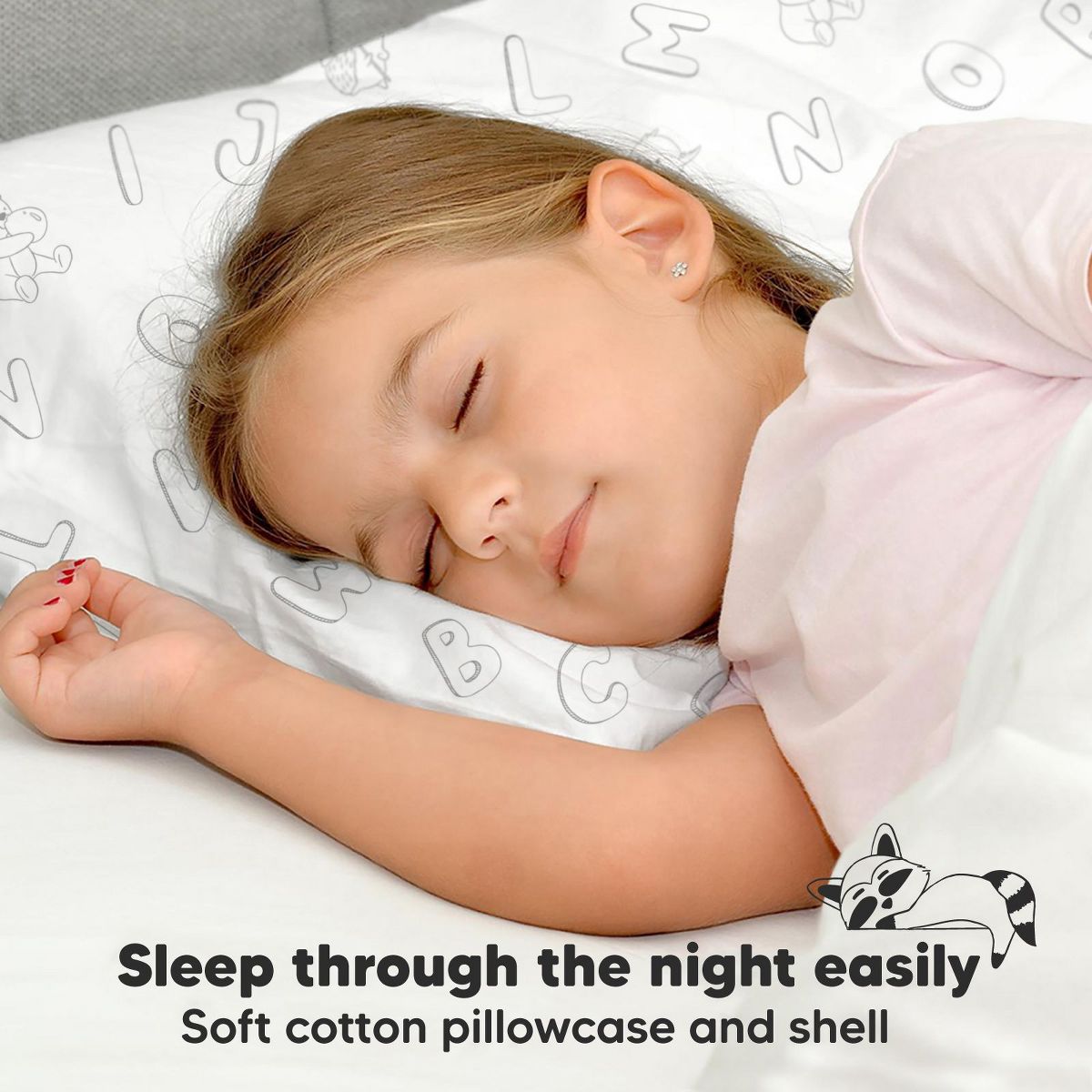 KeaBabies Toddler Pillow with Pillowcase, 13X18 Soft Organic Cotton Toddler Pillows for Sleeping, Kids Travel Pillow Age 2-5 - thumbnail 7