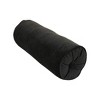 7"x18" Velvet Neck Roll Throw Pillow Black - Edie@Home - 4 of 4