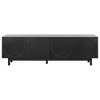 LIVAREEmlen Graceful TV Stand with Arch Cabinets for TVs Up to 78'', Practical Media Console with Adjustable Shelves for Living Room - 2 of 4