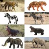 14-Piece Mini Jungle Animal Figures, 1-2 Inch Realistic Zoo Toys for Cake Decorating, Party Favors, and Kids Projects - 4 of 4