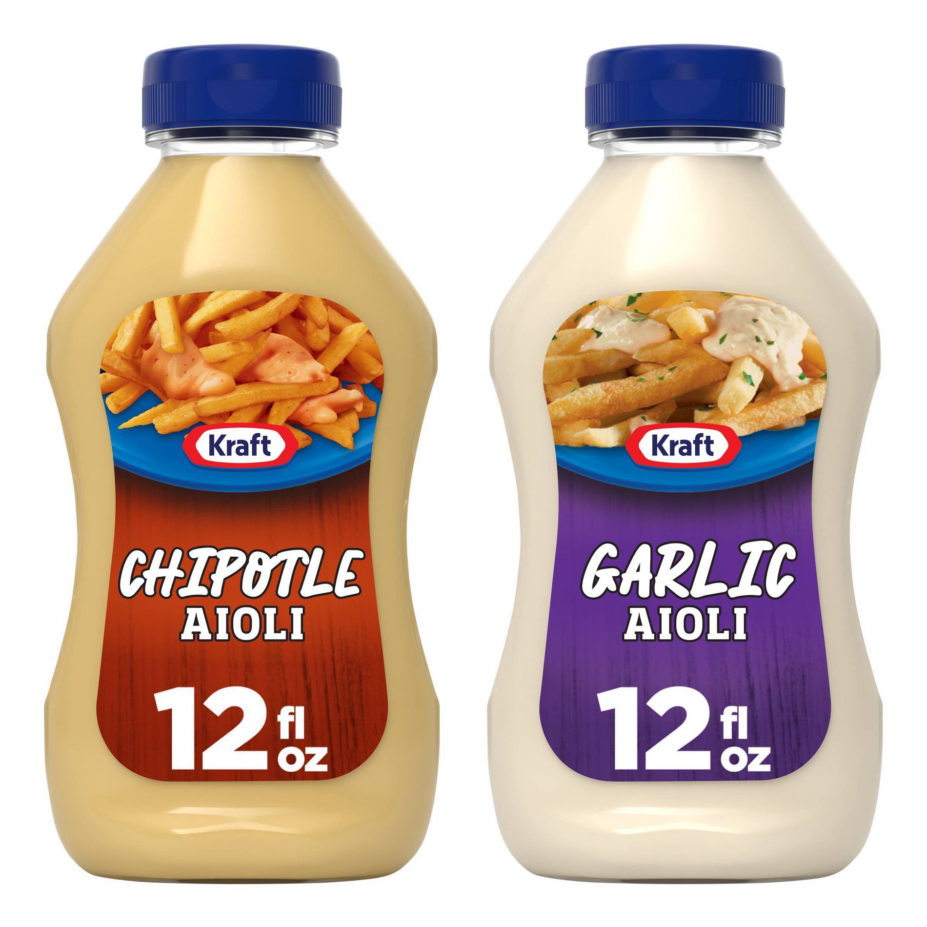 Kraft 12 fl oz Chipotle Aioli + 12 fl oz Garlic Aioli