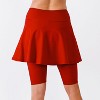 Calypsa Women's Flared Mid-Thigh Swim Skirt With Bike Shorts - 3 of 4