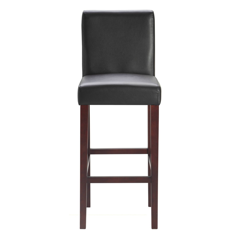 Photos - Chair Serta Set of 2 29.5" Liam Leather Barstool Chocolate Dark Brown  