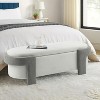 NicBex Storage Ottoman Bench for Bedroom,20 Inch Wide Storage Bench with Adjustable Shelves,Ottoman for Living Room,Bedroom,Entryway - 2 of 4