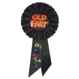 Beistle Old Fart Rosette, 3.25" x 6.5", (2/Pkg) Multicolored - 1 of 3