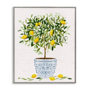 Stupell Industries Lemon Tree Detailed Planter, 16" x 20" - 1 of 4