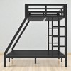 Twin XL over Queen Metal Bunk Bed with Dual Ladders, Under-Bed Storage, Guardrails, Noise-Reduced Frame for Adults,kids bed - 3 of 4