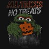 Girls Sesame Street All Tricks No Treats Oscar the Grouch T Shirt - 2 of 4