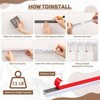 16.4 Ft Self Adhesive Ceiling or Wall Curtain Track No Drill Curtain Rod for RV Cabinet Closet Bathroom Easy Install No Damage - 4 of 4