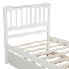 PAGED Upholstered Bed Queen Size Simple Modern Wooden Bed Frame with Twin XL Trundle, Storage Drawers and Headboard for Bedroom - 4 of 4