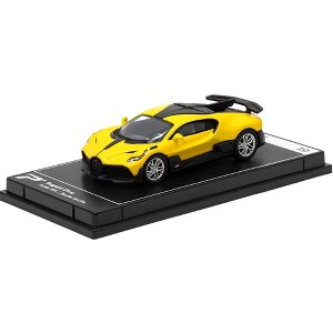 PosterCars - 1:64 Scale Bugatti Divo Jaune Soufre Yellow Hypercar League Collection No.19 - 1 of 3