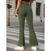 Allegra K Women's Vintage High Waist Stretch Denim Bell Bottoms Jean Pants - 4 of 4