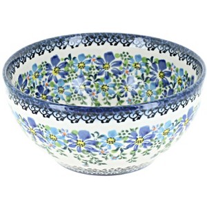 Blue Rose Polish Pottery M02 Galia Cereal/Soup Bowl - 1 of 1
