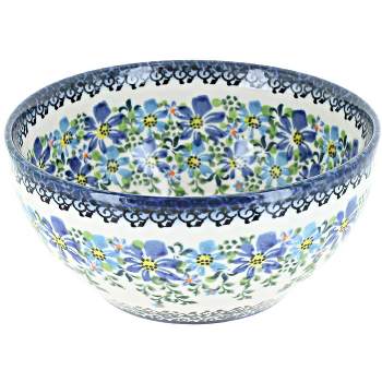 Blue Rose Polish Pottery M02 Galia Cereal/Soup Bowl