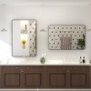 Apmir 24 in. W x 36 in. H Rectangular Aluminum Alloy Framed and Tempered Glass Wall Mirror in Matte Black - 3 of 4
