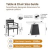 Christopher Knight Home Patio Elsie 5 Piece Aluminum and Sintered Stone Dining Set with Sunbrella Cushions - 3 of 4