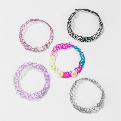 Girls' 5pk Choker Daisy Necklace - Cat & Jack™