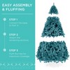 Best Choice Products Pre-Lit Peacock Blue Christmas Tree, Artificial Full Holiday Decoration w/ Incandescent Lights - 4 of 4