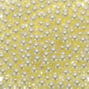 Unique Bargains No Hole ABS Round Faux Pearl for Vase Fillers DIY Home Decoration 500 Pcs - 1 of 4