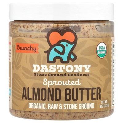 Dastony Sprouted Almond Butter, Crunchy, 8 oz (227 g)