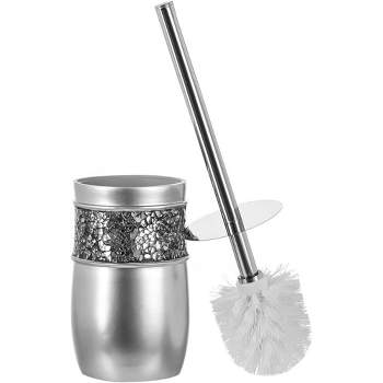 Creative Scents Brushed Nickel Toilet Brush With Holder