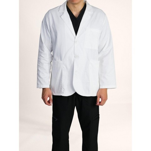 Medgear Multi Pocket Lab Coat, Long Sleeves White M