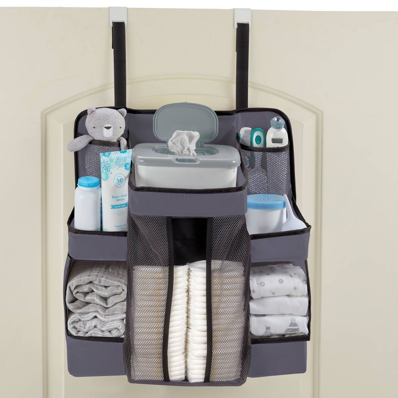 LA Baby Diaper Caddy and Nursery Organizer for Baby&#39;s Essentials - Gray, 4 of 8