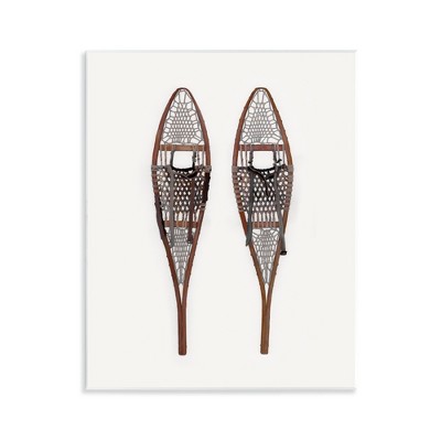 Stupell Industries Minimal Winter Snow Shoes Wall Plaque Art