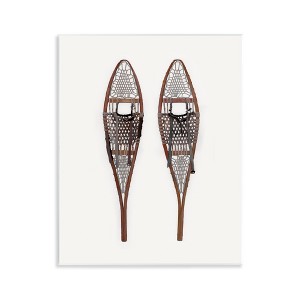 Stupell Industries Minimal Winter Snow Shoes Wall Plaque Art - 1 of 4