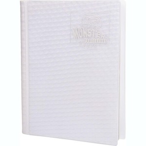 Monster Binder - 4 Pocket Holofoil White Album with White Pages (Limited Edition) - Holds 160 cards and compatible with Yugioh, Magic, and Pokemon - 1 of 4