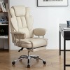 Office Chair,High Back Executive Office Chair With Footrest,Ergonomic Reclining Chair,Large Leather Office Chair For Home Office-Cuddlewood - 2 of 4