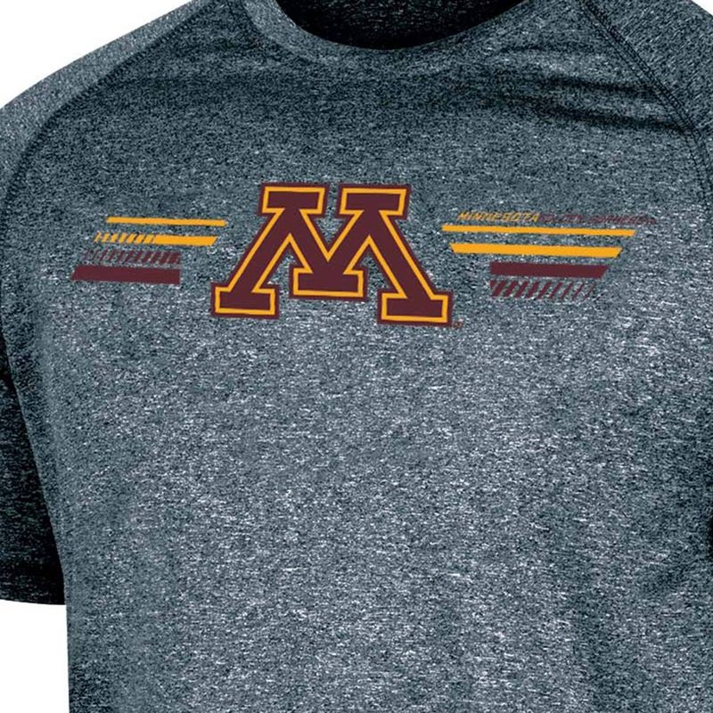 NCAA Minnesota Golden Gophers Men&#39;s Gray Poly T-Shirt, 3 of 4