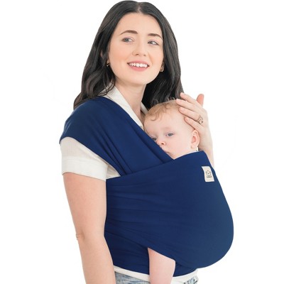 Image of KeaBabies Original Baby Wraps Carrier, Baby Sling Carrier, Stretchy Infant Carrier for Newborn, Toddler (Navy Blue)