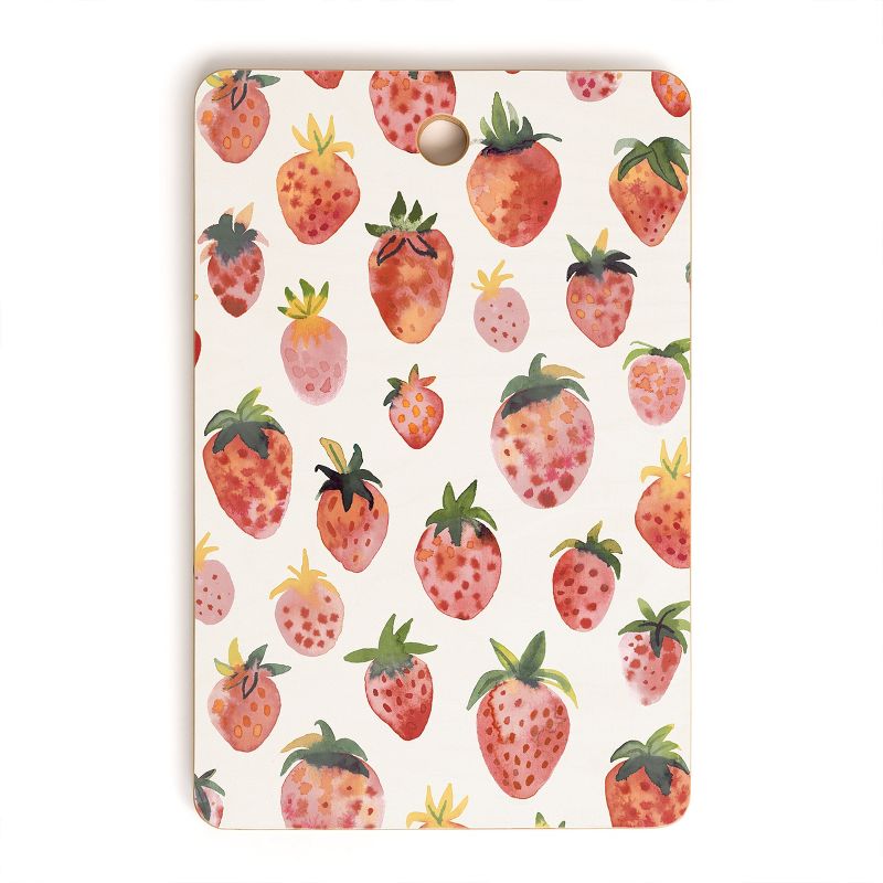 Ninola Design Strawberries Countryside Summer Cutting Board - Deny Designs, 1 of 4