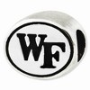 Black Bow Jewelry Sterling Silver & Enamel Wake forest University Collegiate Bead Charm - 2 of 4