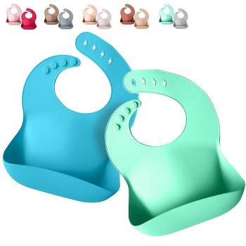 Baby Silicone Feeding Set - Baby Led Weaning Utensils, Silicone Bibs,  Infant Feeding Cups Toddlers Smooth Material For Practical Eating, Set of 8