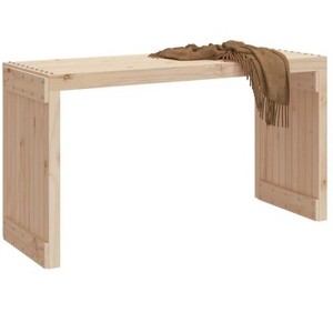 Patio Bench Extendable 83.7"x15.9"x17.7" Solid Wood Pine - 1 of 4