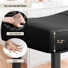 Counter Height Bar Stools, 24 Inch PU Leather Barstools with Heavy Duty Metal Legs, Thick Saddle Seats Breakfast Stools for Kitchen Island, Bar - 4 of 4