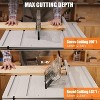 Table Saw, 10 Inch Table Saw - 15A Multifunctional Saw with Stand & Push Stick, 90¡ã Cross/0-45¡ã Bevel Cut, 5000RPM for Woodworking - 4 of 4