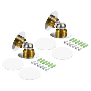 Unique Bargains Stainless Steel Magnetic Door Stops with Self Adhesive and Screw Mount - 1 of 4