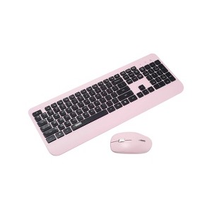 Uncaged Ergonomics KM1 Wireless Keyboard and Mouse Combo Pink - 1 of 4
