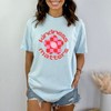 Simply Sage Market Women's Kindness Matters Checkered Flower Short Sleeve Garment Dyed Tee - 2 of 2