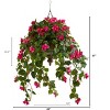 Nearly Natural 37-in Bougainvillea Artificial Plant in Hanging Metal Bowl - 2 of 2