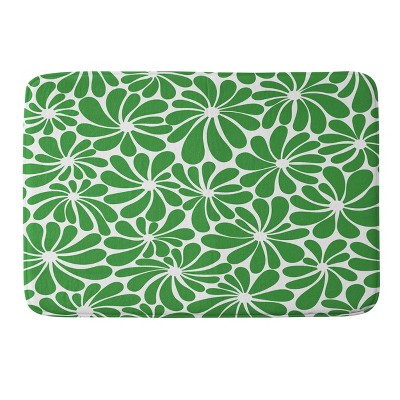 Jenean Morrison All Summer Long In Heavy Memory Foam Bath Rug Green ...