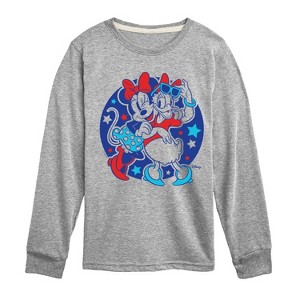 Boys' - Disney - Minnie Daisy Americana Long Sleeve Graphic T-Shirt - 1 of 4