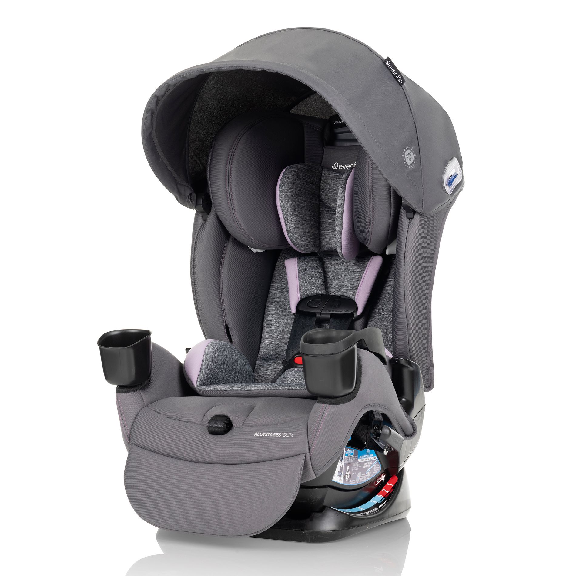 Evenflo All4Stages Slim Plus Canopy 4-in-1 Convertible Car Seat - Bodie Gray