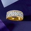 Ross-Simons 1.00 ct. t.w. Diamond Cluster Ring in 14kt 2-Tone Gold - 4 of 4