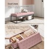 SONGMICS Storage Ottoman Bench End of Bed Bench Storage Chest Load up to 660 lb for Living Room Bedroom - 2 of 4