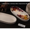 JDICTION Large Oval Bowl Resin Mold, 11.6" Silicone Mold for Epoxy Concrete, Jewelry Storage Container, Candle Boat, Home Decor - 3 of 4
