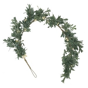 GDFStudio Mina 54.50" Foot Artificial Snowberry Garland/Wreath - 1 of 4